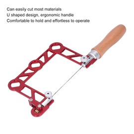 Mini Woodworking Hand Saw, Aluminum Alloy Body + Log Handle Cut-off Saw, U-shaped Ergonomic Handle Multifunctional Multi-directional Cutting Hand Saw, Used in Woodworking (5in)