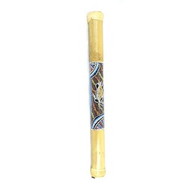 Bamboo Rainstick 60 cm Hand-Painted Décor