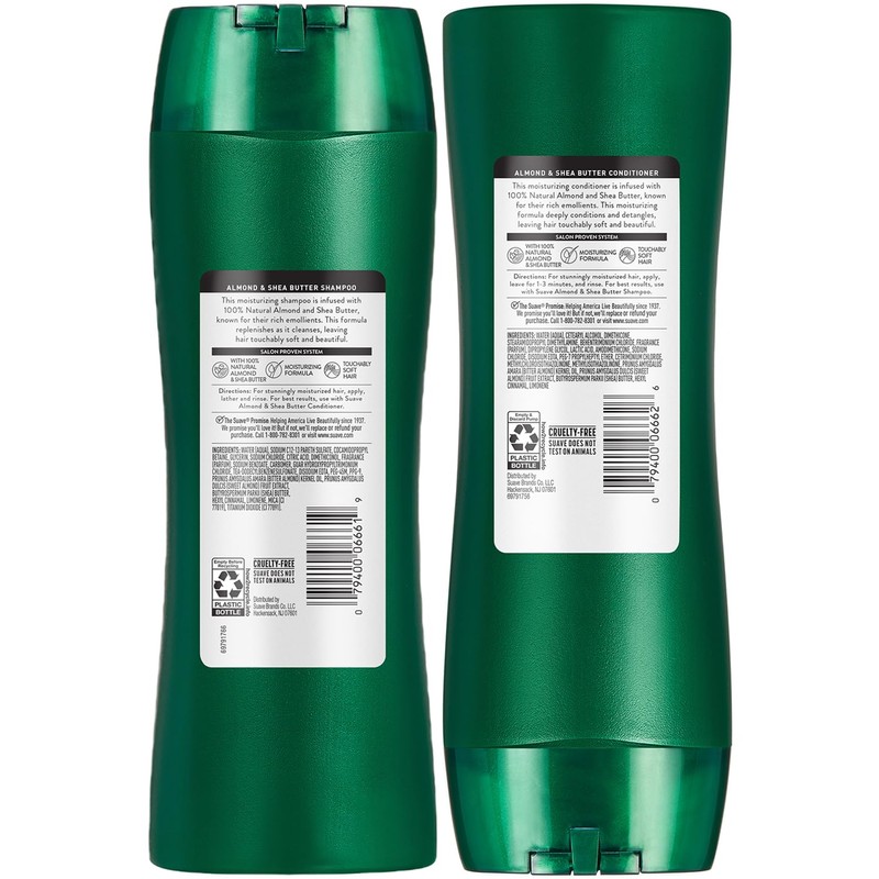 Suave Shampoo and Conditioner Set, Almond & Shea Butter -