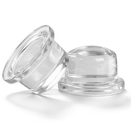 Topes de puerta de 1 pulgada de grosor x 1.54 pulgadas para pared, protector de pared de silicona transparente y parachoques de puerta para paredes, a
