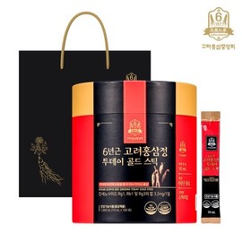 Korean Red Ginseng 고려홍삼중앙회 6년근 고려홍삼정 투데이 골드 스틱10mlx100포 Korea Red Ginseng Central Association 6-Year-Old Red Ginseng Extract Today Gold Stick 10ml x 100 Packs