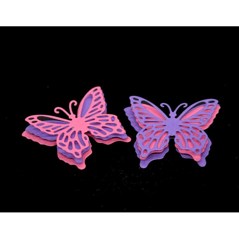 4 Piece Layered 3D Effect Butterfly Metal Cutting Dies Kit,