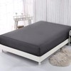 AL NOOR HOME Premium Charcoal Fitted Sheet - 100% Pure