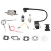 Chainsaw Carburetor Kit with Ignition Coil Fuel Filter Sparking Plug