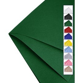 Green Felt Fabric 72" X 36"(1 Yard) Large Felt Sheets Stiff Craft Felt by The Yard for DIY Crafts Letter Coaster Flower Ornament Sewing Party Decoration Christmas Supplies Nonwoven (Hunter Green)