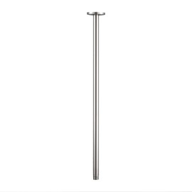 OFFO Shower Straight Arm with Flange 24 Inches Brushed Nickel Ceiling Mount Replacement Rain Shower Head Arm Ceiling-Mounted For Fixed Shower Head & High Pressure Rain