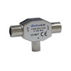 electrosmart TV Aerial Coax Splitter 1 Male to 2 Female