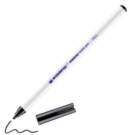 edding 4600 Textilstift - schwarz - 1 Stift - Rundspitze 1 mm - Textilstifte waschmaschinenfest (60 °C) zum Stoff bemalen - Stoffmalstift