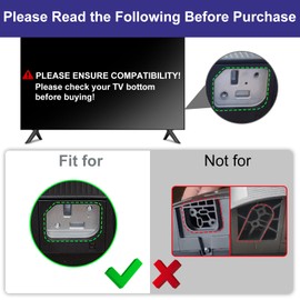 TV Base Stand for Hisense TV Legs, TV Stand Legs Only for Hisense 32H4030F3 32H4G 43R6E3 43R6E1 50R6E3 50R6E4 50R6090G 55R6E1 55R6E 55R6070G 58R6E3 65H6570F, wr Screw, Only for Models We List