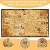 BLMHTWO 185×110cm Pirate Treasure Map Backdrop, Western Treasure Island Route