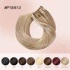 YILITE Clip-In Real Hair Extensions 45 cm 100% Real Hair