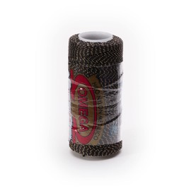 Nylon NO.3 [Metallic] by Omega - Strong 100% Nylon String Cord for Fine Crochet and Crafts - Color: 83 Black Gold