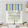 Yellow Blue Stripe Curtains for Living Room/Bedroom/Bathroom/Kitchen Windows - Rod