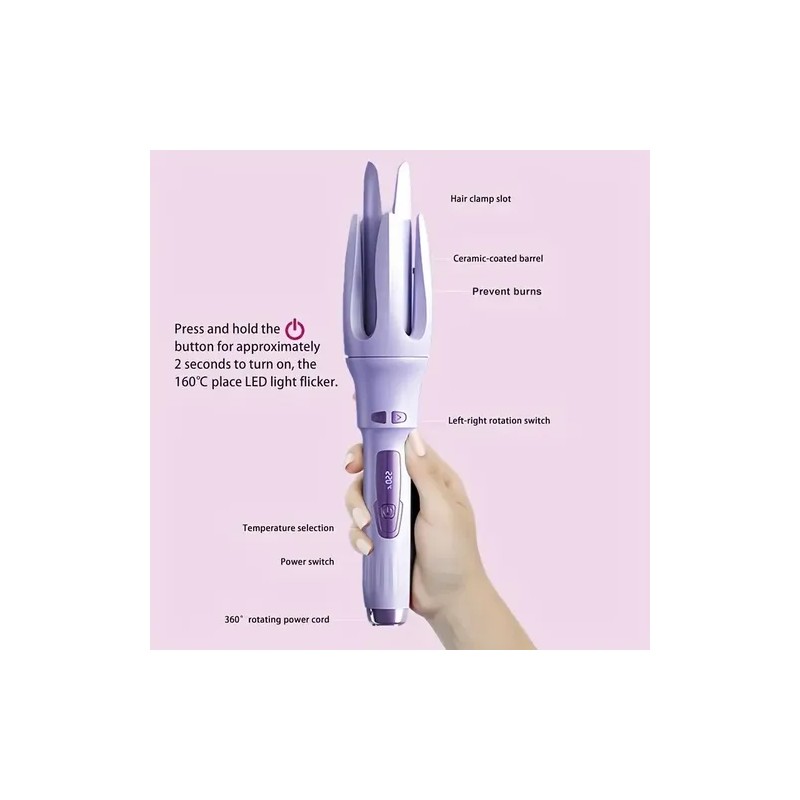Jarphy Rizador De Cabello Ferros Automatic 32mm Morado