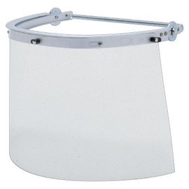 MCR Safety 101640 Polyethylene Terephthalate Universal Visor Safety Faceshield, Clear, 10-Inch by 15-1/2-Inch, 0.040-Inch Thick