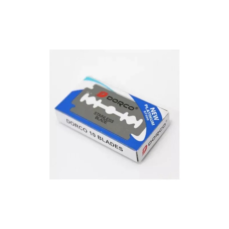 Barber Gel Afeitado+portanavaja+10 Navajas Dorco Azul