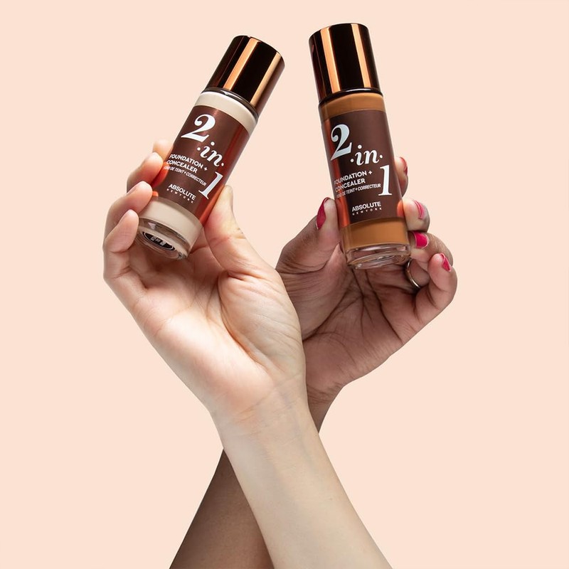 Absolute New York 2-in1 Foundation + Concealer (Neutral Shell, 1.41
