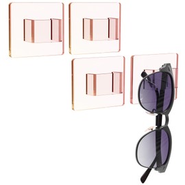MaxGear Sunglass Holder for Wall, 4 Pack Acrylic Sunglasses Organizer Eyewear Display Rack, Eyeglass Holder Stand for Office & Home Decor, Unique Gifts for Husband, Women & Girls, Iridescent