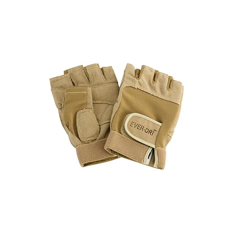 Ever-DRI Performance Gloves and Color Guard Decal Bundle (Tan, Large)