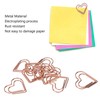 100Pcs Paper Clips Rose Gold Unique Shape Electroplating Process Lightweight