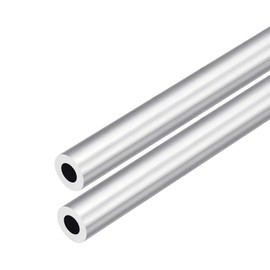 DMiotech 2Pack (15mm OD x 8mm ID) 6063 Aluminum Round Tube 300mm Length Industry Metal Tubing for Machinery Frame Construction DIY Projects