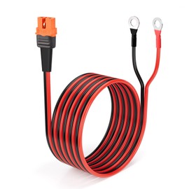 ELFCULB XT60i to O Ring Terminal Cable,12AWG XT60i Female to O Ring Connector with Tinned Pure Wire for RC Battery Solar Portable Power Power Station and Solar Panel(10FT)