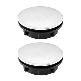 SHULLIN Pack of 2 Sink Tap Hole Cover Tap Hole Plug Universal Sink Overflow Covers Sink Band Hole Cover Soap Dispenser Hole Cover (Installation Hole 26-30 mm)