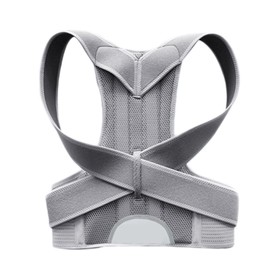 WONFAST Posture Corrector for Women and Men, Adjustable Back Straightener Posture Corrector,Upper Lower Back Brace Support Belt for Men Women Body Neck Shoulder Trainer (XXXL, Grey)