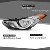 CHEDA Headlights Assembly Compatible with Hyundai Elantra 2011-2013 Clear Lens