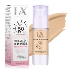 Base Maquillaje Líquida Color Protección Solar Facial Resistente Agua Ligera Spf Cobertura Total Que Suaviza Minimiza Poros 301 Medium
