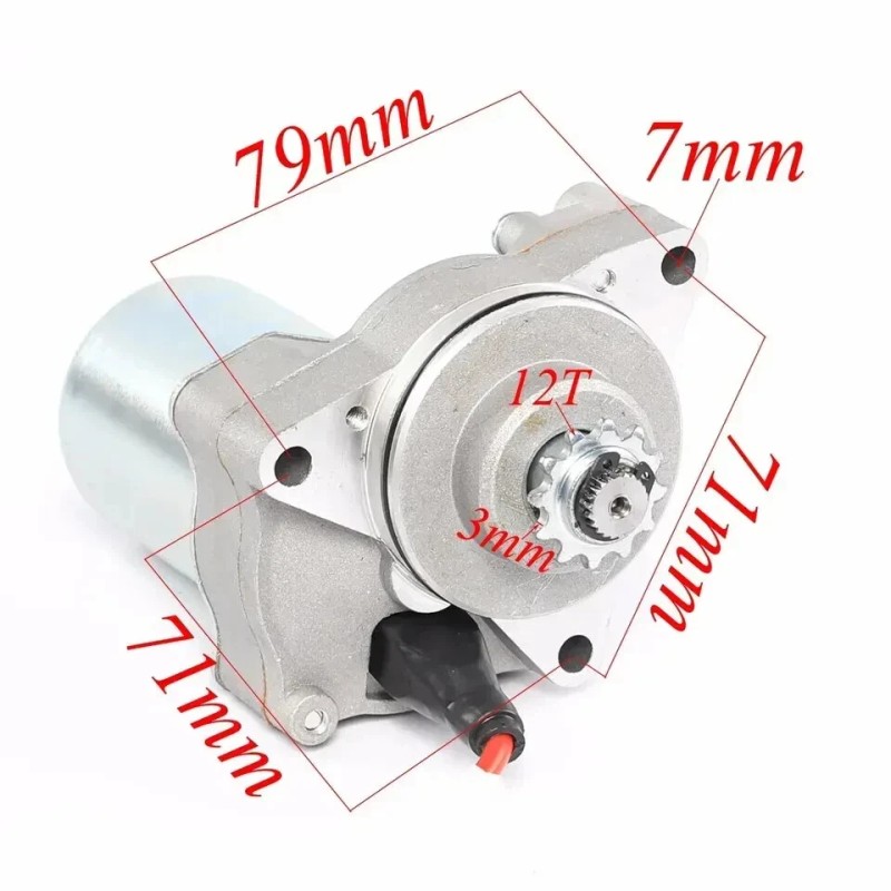 FANCY SCOOTERS Coolster 3125 Lander-XD 125UF, ATV Electric Starter Motor