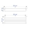 ALFI brand AB9538-BN Towel Bar & Shelf Bathroom Accessory, 26",