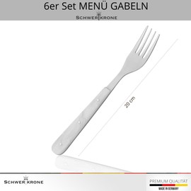 Schwertkrone Menu Forks 6 x Forks Imitation Mother of Pearl Triple Riveted