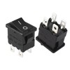 Sourcingmap 5Pcs AC 12A/125V 10A/250V DPST 4P 2 Position I/O