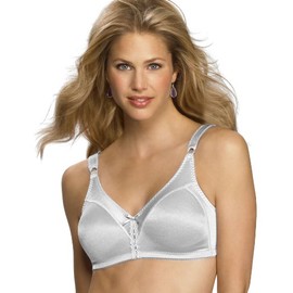 Bali Women's Double Support Wire-Free Bra, White, 38D