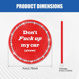 Lyxheth 2PCS Bling Car Cup Holder Coaster, Cup Holder Insert, 2.75 Inch Auto Cup Holders Insert Coaster, Car Accessory Silicone Anti-Slip Crystal Rhinestone Drink Cup Mat for Women (Red, 2PCS)