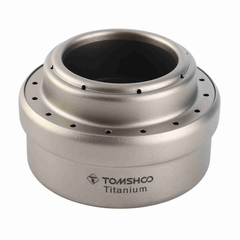 Portable Mini Alcohol Stove with Lid Cross Stove Stand Rack