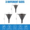 Plastic Kitchen Funnel Set of 3, Round Kitchen Funnels for