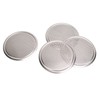 4PCS Door Speaker Grille Cover Round Aluminium Alloy Replacement for