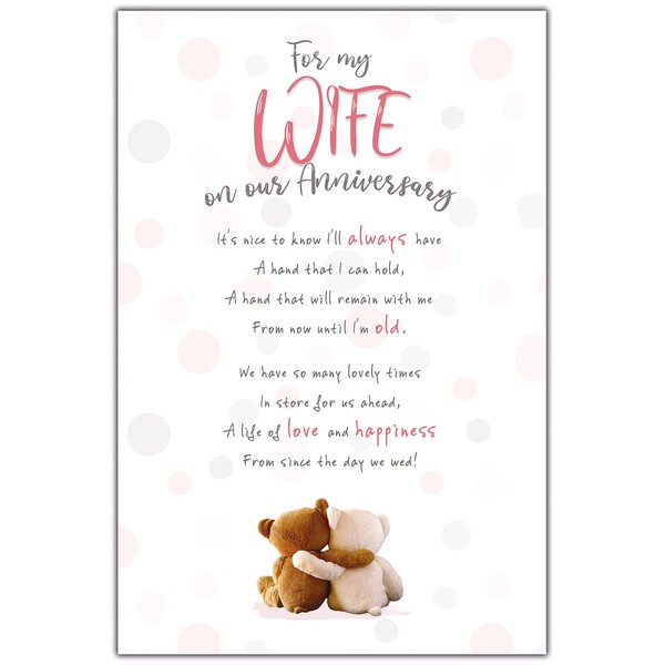 Emotional Rescue Wife Anniversary Card,Multi,159mmx235mm