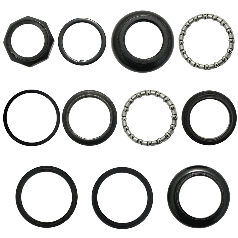 Tange-Seiki Passage 1" Threaded Headset 26.4mm Crown Race, Black, TAST2989