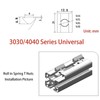 M6 Roll in Spring T Nuts,3030/4040 Series Universal with Spring