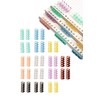 YFFSFDC Loose Leaf Ring, Set of 32, 8 Colors, 5