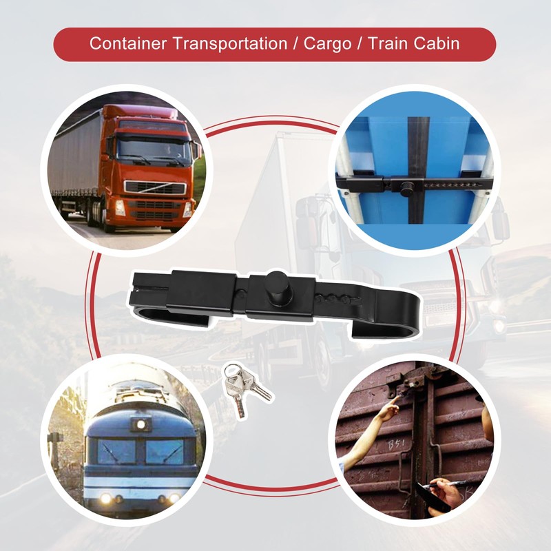 RYANSTAR RACING Adjustable Steel Cargo Door Lock Shipping Container Lock