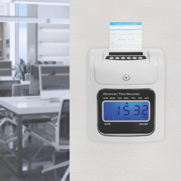 Unbranded For Office LCD Employees Time Clock Punch Card Staff