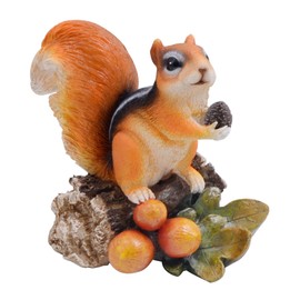 Mom and Grandma Gift Outdoor - Balcony Courtyard Decoration Statue Daughter Desktop Ornament Christmas Ladies Likes Gift Garden Vivid Squirrel Art Gardening Lawn Creative White Elephant Birthday Gift