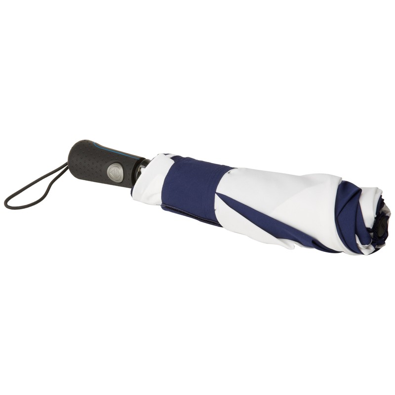 totes Auto Open Close Golf Size Umbrella, Navy/White, One Size