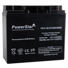 PowerStar 12V 18 Battery for Lobster Elite 2 Tennis Ball Machine.