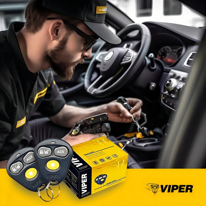 Alarma Viper 3100VX Seguridad Vehicular 1 Vía con 2 Controles