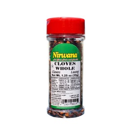 Nirwana Asian Indian spice CLOVES Whole 1.25 oz | Laung | Clavo | Premium Quality for Cooking, Baking, Tea, Beverages, Pomander Balls, Hand Selected Cloves, Spice ~ All Natural | Vegan | Ideal for Spices and Seasoning